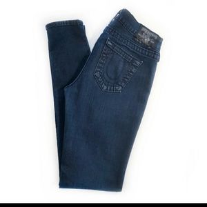 TRUE RELIGION Casey low-rise super skinny flat poc